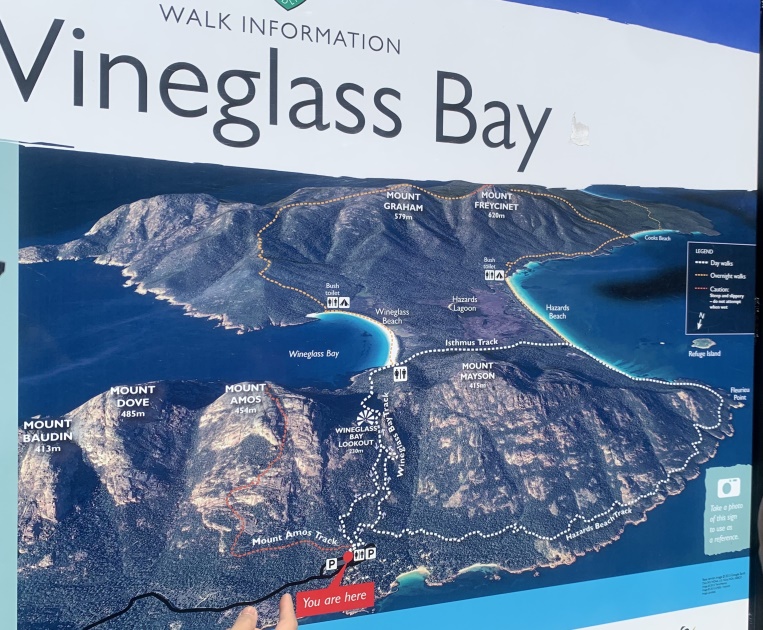 Wineglass Bay-map