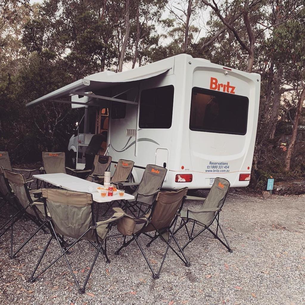 campsite at bruny island