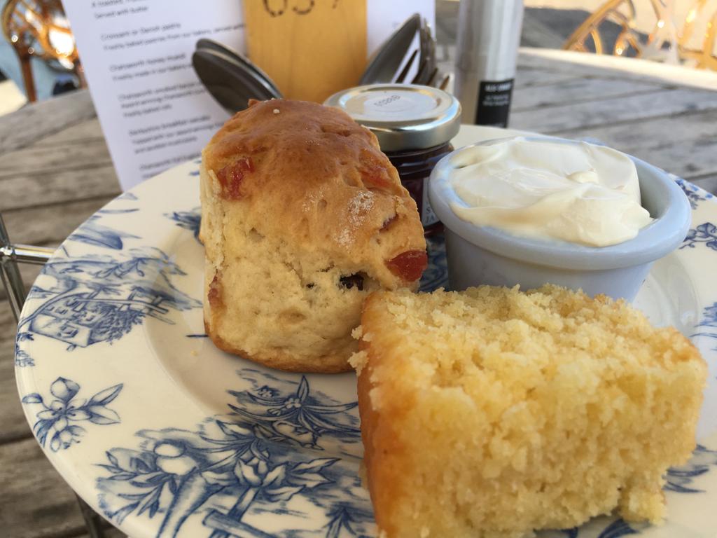 scone with clotted cream